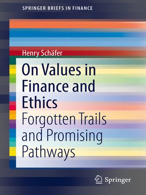 cover image of On Values in Finance and Ethics